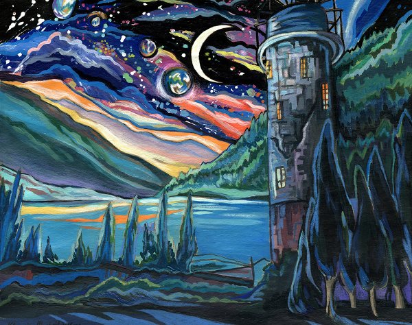 Декоративная композиция космос