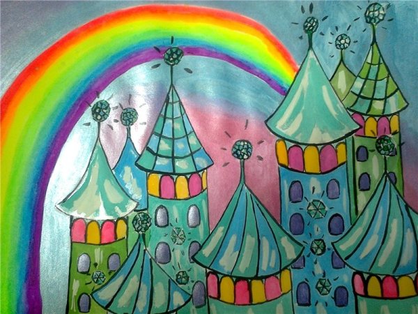 Рисование сказочный город