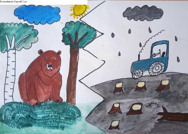 Рисунки на экологическую тему для дошкольников