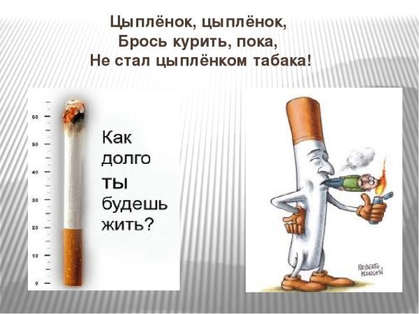 План о вреде курения