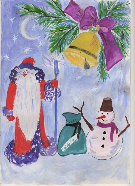 Рисование новый год