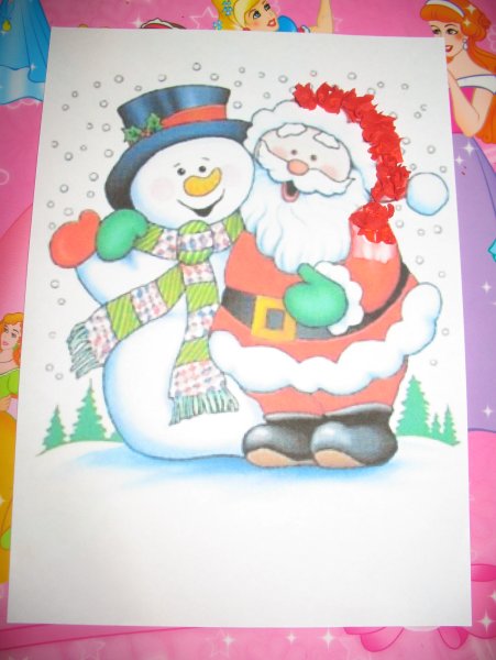 Рисунок новогоднейотрытки