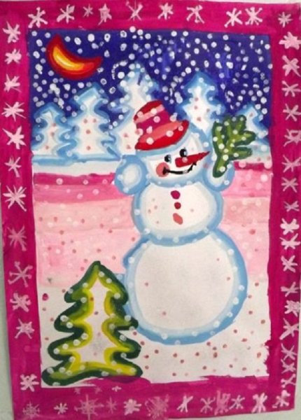 Рисование на тему новый год