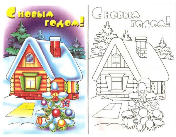 Рисование новогодней елки