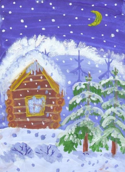 Рисование на зимнюю тему