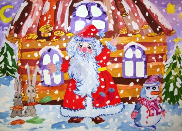 Новогодний рисунок на конкурс