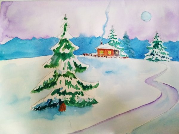 Конкурс рисунков волшебница зима