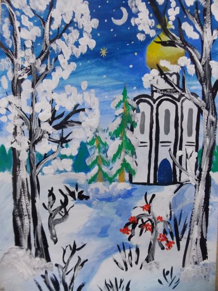 Конкурс рисунков волшебница зима