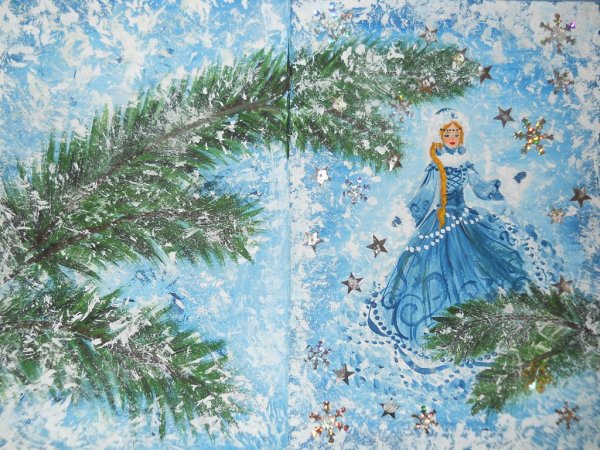 Рисование по теме волшебница зима