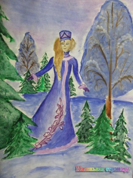 Рисунок на тему Здравствуй гостья зима