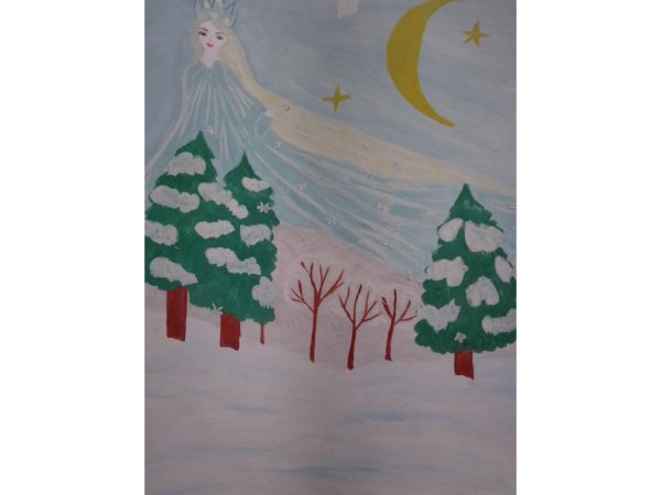 Портрет зимы для детей