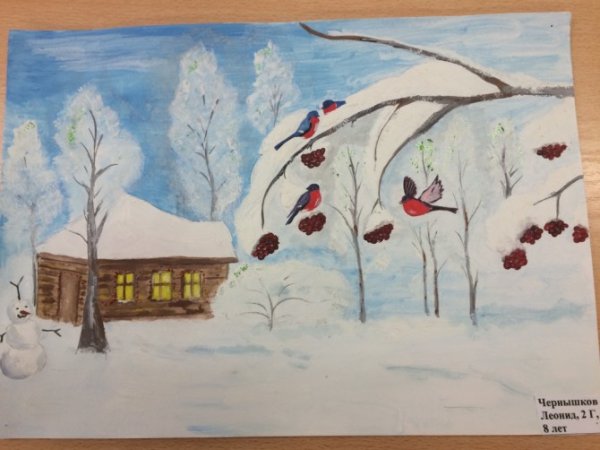 Рисование воском на тему волшебница зима