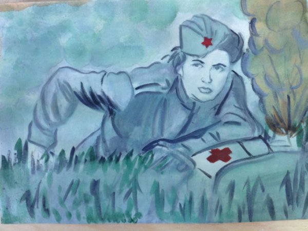 Рисунок на тему подвиг героя