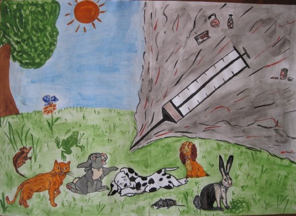 Плакат берегите животных