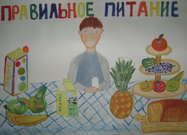 Здоровое питание рисунок