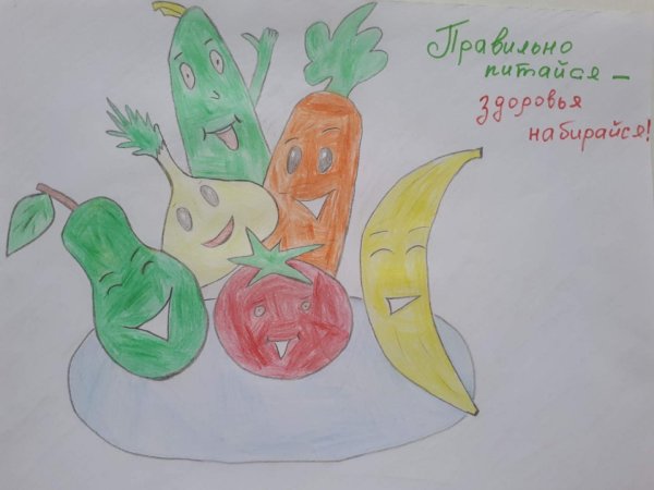 Плакат здоровое питание