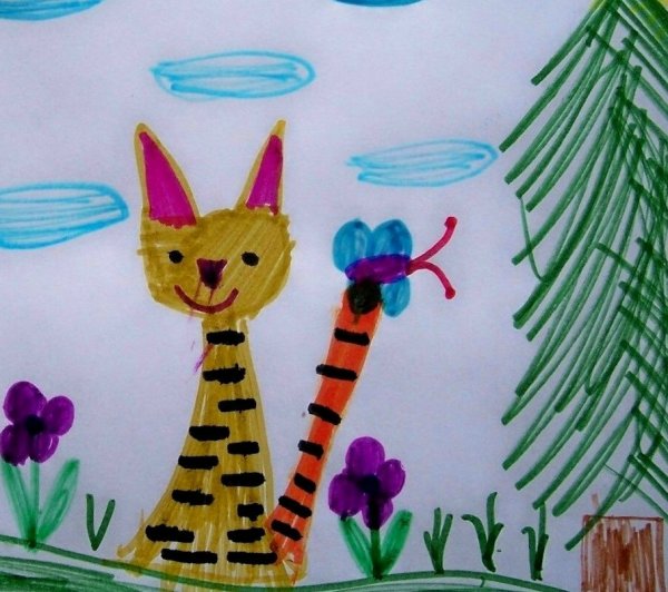 Домашние любимцы рисование в детском саду