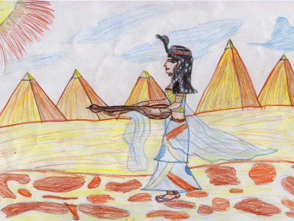 Египет детские рисунки