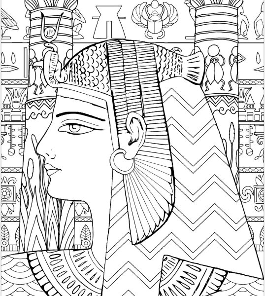 Раскраска древний Египет