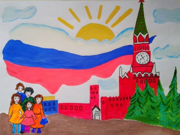 Рисунок моя Россия