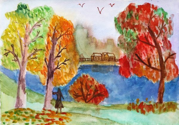Рисование осень