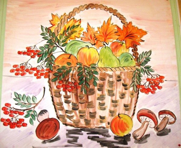 Осенний пейзаж для детей 5 лет