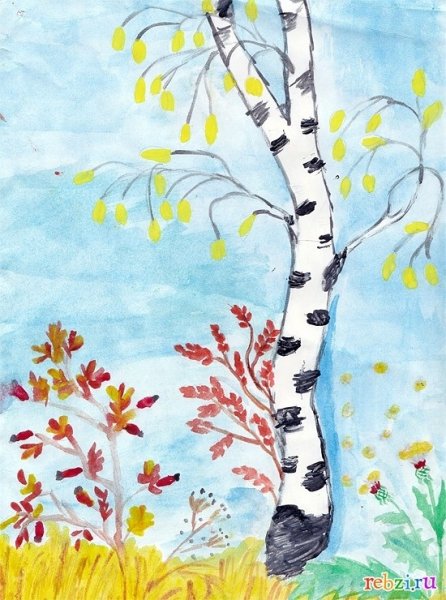 Рисунок на тему Золотая осень