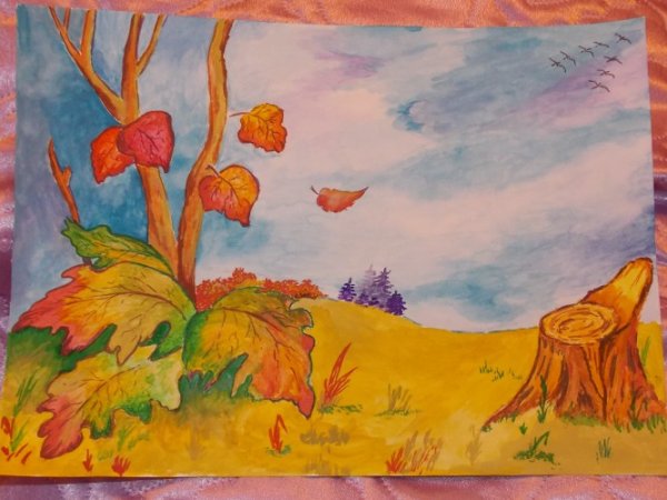 Золотая осень рисунок