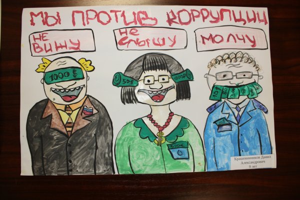 Рисунок ко Дню борьбы с коррупцией