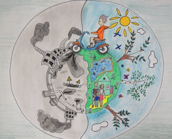 Рисунок о бережном отношении к природе