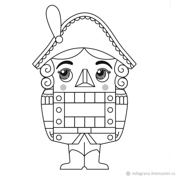 Щелкунчик раскраска