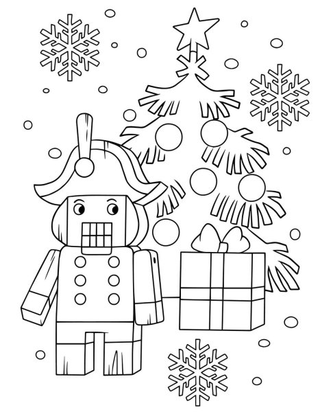 Щелкунчик раскраска для детей