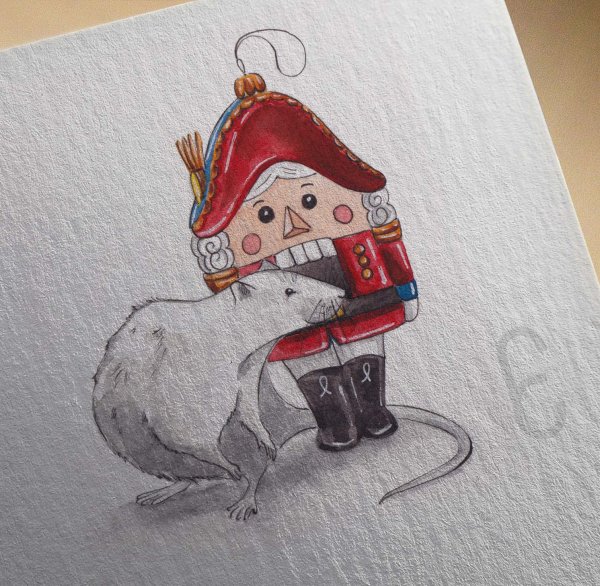 Щелкунчик акварель