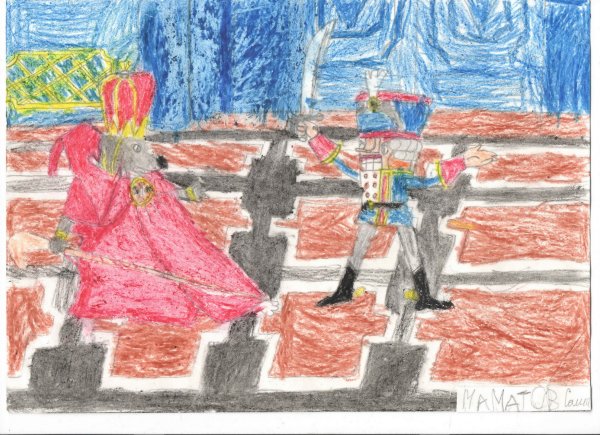 Детские рисунки на тему Щелкунчик