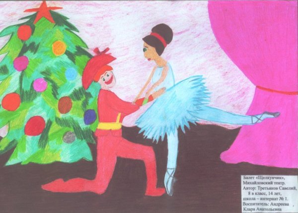 Балет Щелкунчик Чайковский рисунок