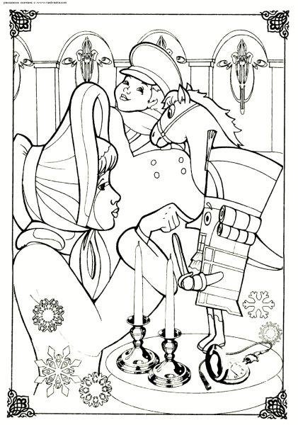 Раскраски к сказке Щелкунчик и мышиный Король