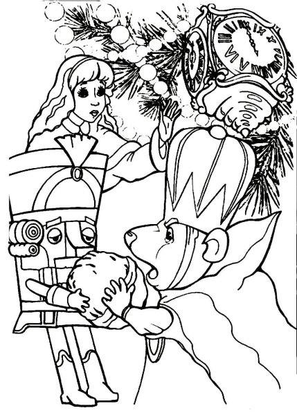 Щелкунчик и мышиный Король раскраска