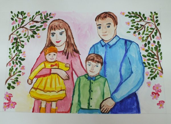Рисование моя семья