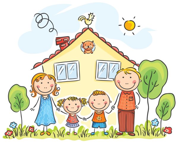 Рисунок семьи в детский сад