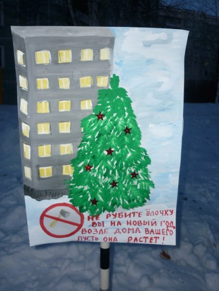 Акция в защиту елочки