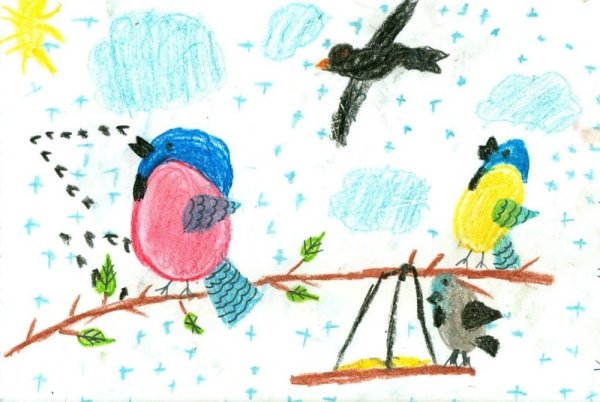 Листовка Покормите птиц