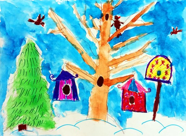 Конкурс рисунков Покормите птиц зимой