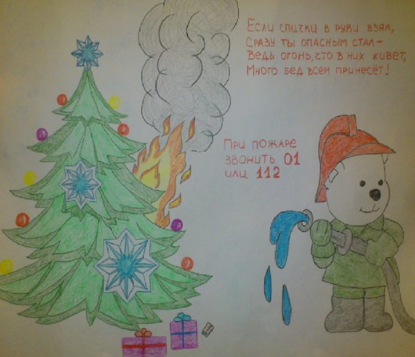 Безопасная елка плакат на конкурс