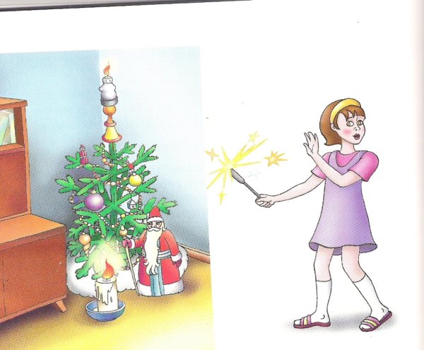 Рисунок на тему безопасный новый год