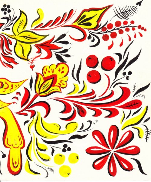 Хохлома рисунок