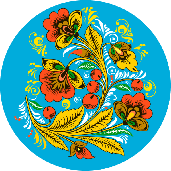 Городецкий стиль хохломской росписи