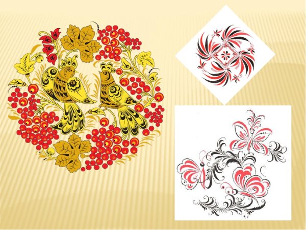 Урок рисования Хохлома