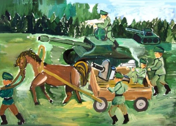 Сюжетная композиция на тему день Победы