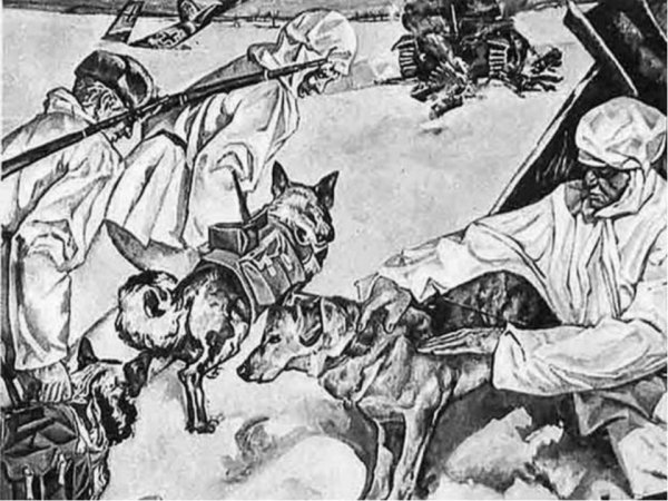 Сюжетные картины собака санитар