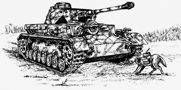 Рисунок на тему животные на войне